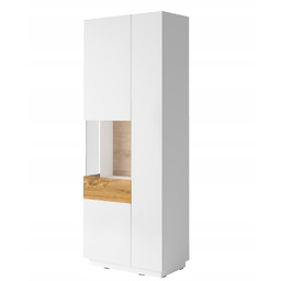 Witryna biała + wotan połysk 207 x 80