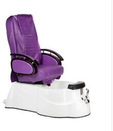 Bs fotel do pedicure z masażem br-3820d fioletowy