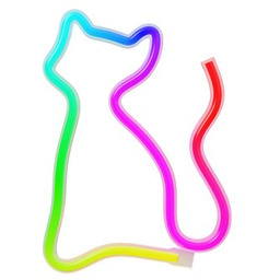 FOREVER LIGHT Neon LED Kot FLRN03 RGB Wielokolorowy