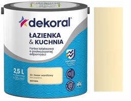Farba Dekoral Łazienka I Kuchnia Deser Waniliowy 2,5L