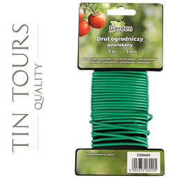 DRUT OGRODNICZY MIĘKKI POWLEKANY 3mm x 5m