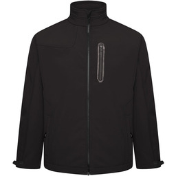 Duża Kurtka Męska Softshell Czarna KAM