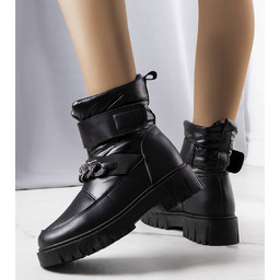 Czarne śniegowce z łańcuchem Ephraim-38