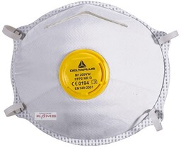 M1200VW - 10 PÓŁMASEK JEDNORAZOWYCH Z FILTREM FFP2
