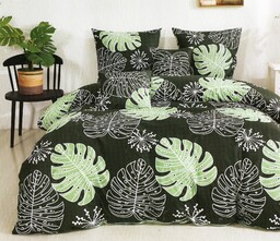 Pościel 220x200 Dwustronna Bawełna Satynowa Collection World Liście