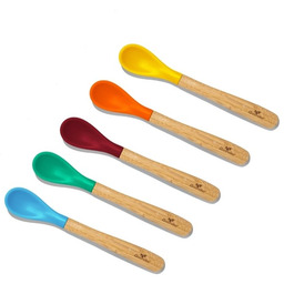 Avanchy Infant Zestaw Bambusowych Łyżeczek 4M+ 5Szt. Blue