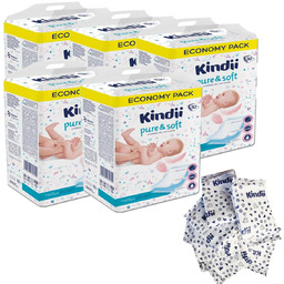 Podkłady Jednorazowe Dla Niemowląt Kindii Pure & Soft