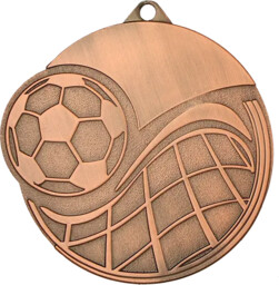 Medal stalowy brązowy - Piłka nożna - 60mm