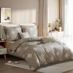 Spod Igły I Nitki Pościel satynowa 160x200 geometryczna