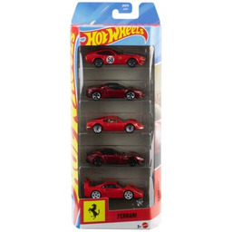 Hot Wheels Zestaw pojazdów Ferrari JLN12 (5 szt.)