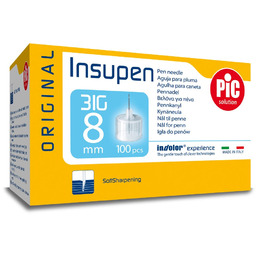 PIC Insupen 31G 8mm igły do penów, 100
