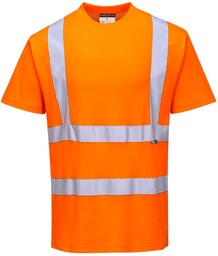 S170 - T-Shirt ostrzegawczy Cotton Comfort - pomarańczowy
