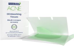 Novaclear Acne, bibułki matujące do twarzy, 50 sztuk