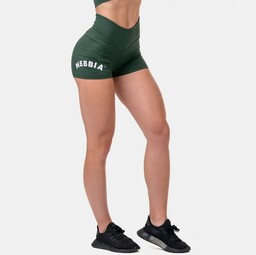 NEBBIA Damskie szorty Classic Hero High Waist Green
