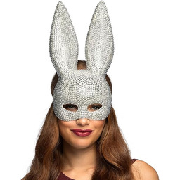 Boland 00231 Maska królika Bunny Diamant z kryształkami