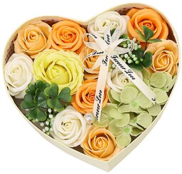 Flower Box Mydlane Róże Kwiaty Na Prezent Dzień