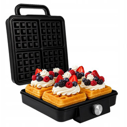 Gofrownica 2200W 4 Gofry Jednocześnie Mocna Szybka Niezawodna