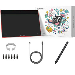 Tablet graficzny XP-Pen Deco Fun L czerwony
