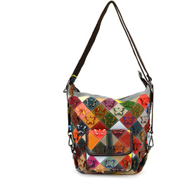 Magic Bags torebka plecak damska A4 skórzana kolorowa