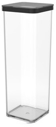 Rotho Pojemnik na przysmaki kwadratowy 2.0L LOFT transparentny/czarny