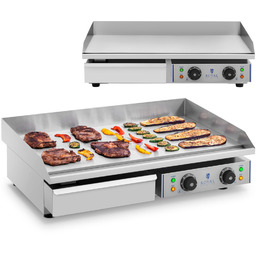 Grill elektryczny z wysokim rantem szer. 75cm