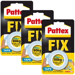 Taśma montażowa PATTEX FIX 80 kg, 3 szt.