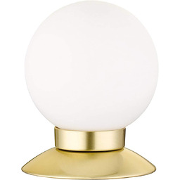 Lampa stołowa biała kula + podstawa złota PRINCESS