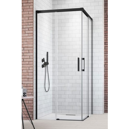 Kabina prysznicowa kwadratowa Radaway Idea Black KDD drzwi