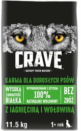 CRAVE Karma dla psa Wołowina z jagnięciną 11.5
