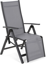 Krzesło ogrodowe aluminiowe Ibiza Relax Grey / Window