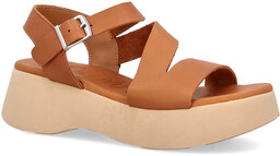 Skórzane sandały na platformie - OH! MY SANDALS