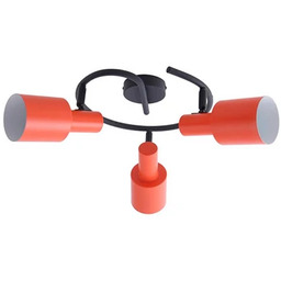 Lindby - Ovelia 3 Round Lampa Sufitowa Orange/Black