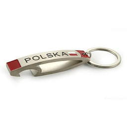 Brelok metalowy, otwieracz wygięty
