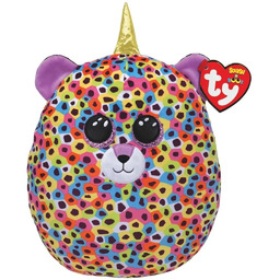 TY Squish-a-Boos wielokolorowy leopard - GISELLE, 22 cm