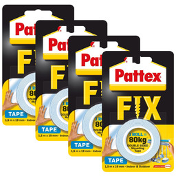 Taśma montażowa PATTEX FIX 80 kg, 4 szt.