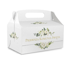 Ozdobne pudełka na ciasto komunijne - 6 szt.
