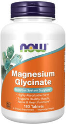 Now Foods Magnesium Glycinate, diglicynian magnezu, 180 tabletek