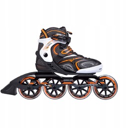 Łyżworolki Nils Extreme NA1060S Czarne-pomarańczowe Rozmiar 40