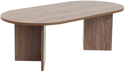 Stolik konferencyjny Sable Walnut, ciemnobrązowy