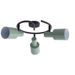 Lindby - Ovelia 3 Round Lampa Sufitowa Green/Black