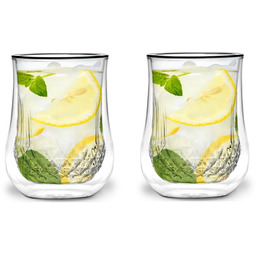 Viallidesign Zestaw 2 szklanek z podwójnymi ściankami (300