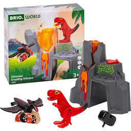 BRIO World - Dinosaurier-Vulkan mit Ausbruchsfunktion