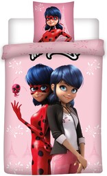 Różowa Pościel Biedronka Miraculous 140x200