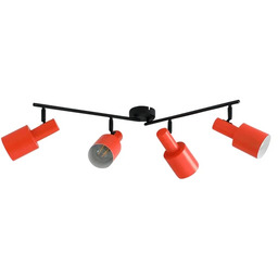 Lindby - Ovelia 4 Lampa Sufitowa Orange/Black