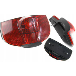 Lampa rowerowa tylna na bagażnik pod dynamo AXA