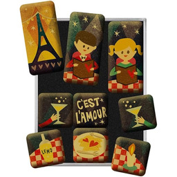 Nostalgic-Art, C''est L''Amour magnesy na lodówkę w stylu