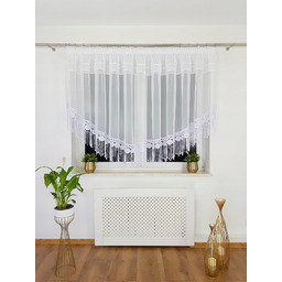 Firana Gotowa Z Woalu Z Gipiurą Firanki