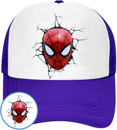 CZAPKA Z DASZKIEM SPIDERMAN DLA DZIECI NA LATO