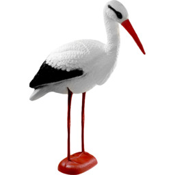 Figurka bocian dekoracja ogrodowa