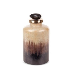 Eurofirany Szklana figurka dekoracyjna Gala 12x24 brązowa